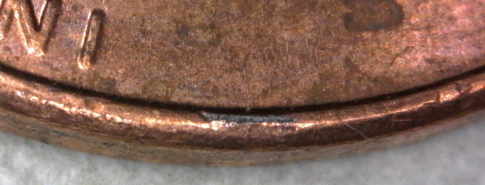 2015-P-Lincoln-Shield-Cent-Struck-Through-Saved-Off-Rim-Burr-Found-CRH